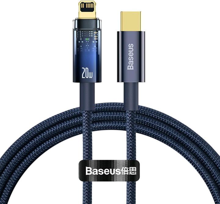 Produktbild Baseus Explorer,USB-C to Lightning Cable, 20W, 1m (Blue) (1 m, 20 W)