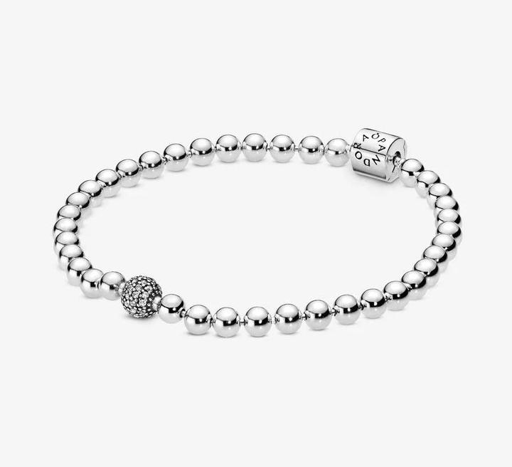 Immagine prodotto Pandora Bracciale di perline (19 cm, Argento 925)