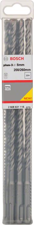 Immagine prodotto Bosch Hausgeräte Hammerbohrer plus-3 8x200x260mm 10 Stk. (8 millimetri)