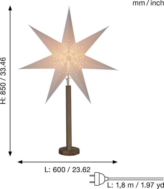 Produktbild Star Trading Tischstern Elice