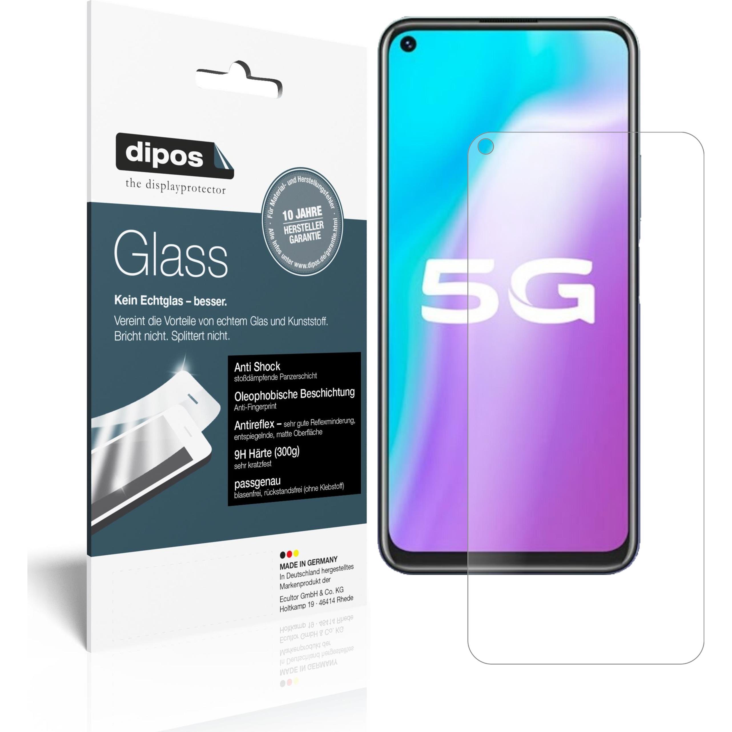 Dipos Displayschutz Anti-Shock (2 Stück, Vivo Y70s), Smartphone Schutzfolie, Transparent
