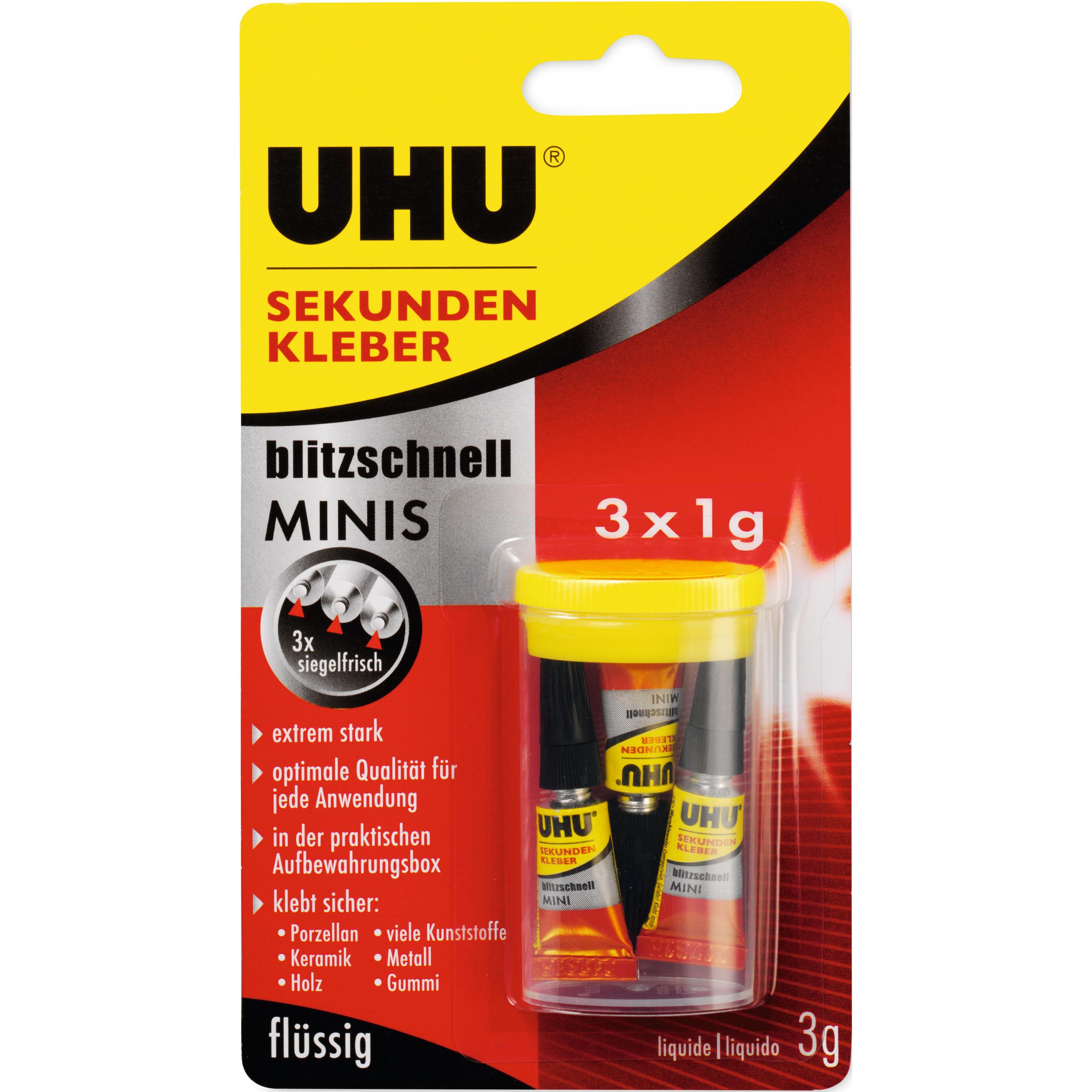 UHU, Klebstoff, Blitzschnell Minis (1 g)