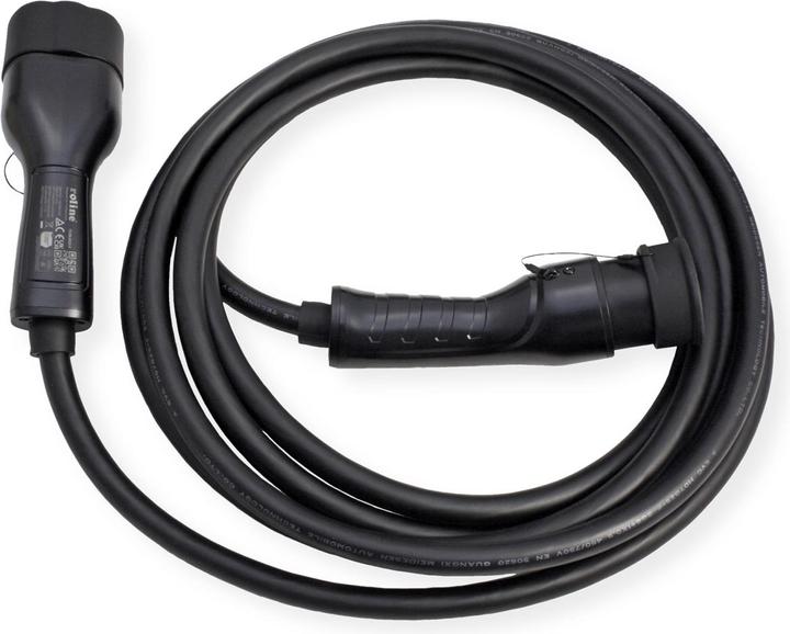 Produktbild Roline E-Auto Ladekabel Typ2, 3-phasig (Typ 2, 22 kW, 32 A, 5 m)