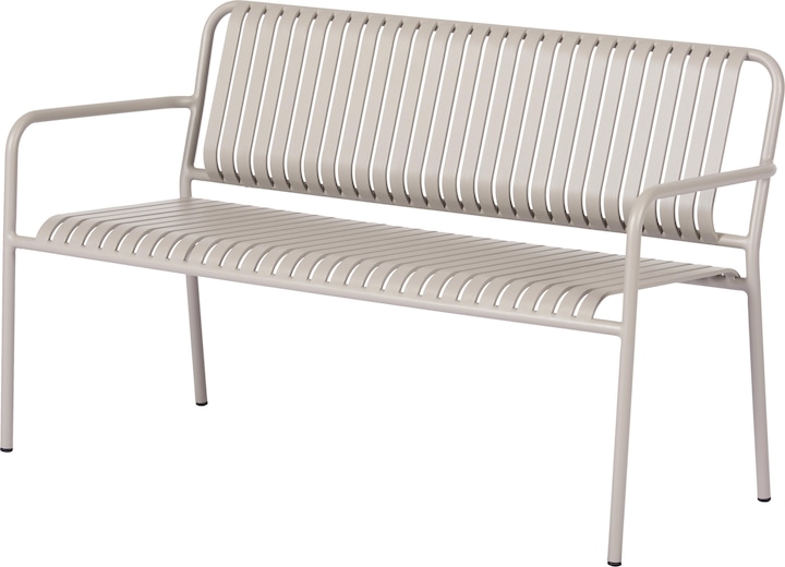 Schou Gartenbank STELLA, flint grey 140x56cm