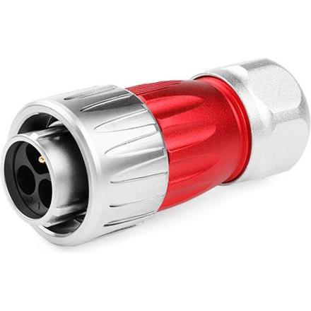 Good Connections GC IC03-20P301 Spina industriale, Cavo + Spina elettrica, Rosso, Argento