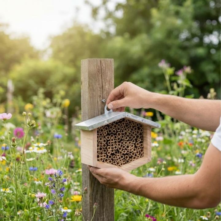 Actual product image Relaxdays beehouse (Wild bees)