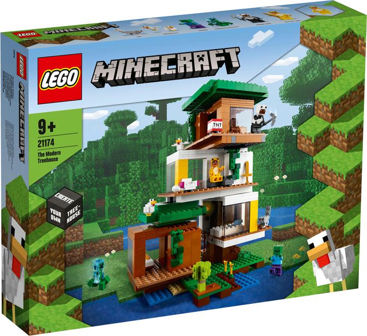 Immagine prodotto LEGO Minecraft 21174 La casa sull'albero moderna (21174, LEGO Minecraft)