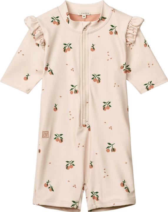 Actual product image Liewood Amel Printed Swim Jumpsuit - Peach / Sea shell (74)