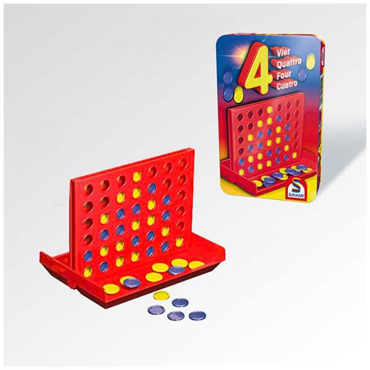 Produktbild Schmidt Spiele Vier Mitbringspiel (Deutsch, 2 Spieler)