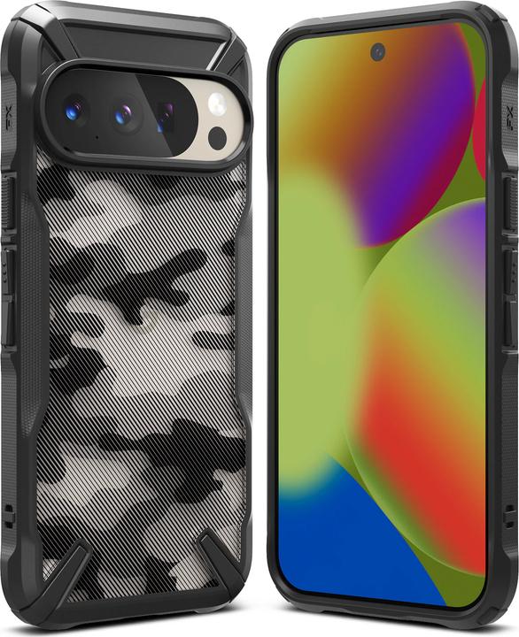 Actual product image Ringke Fusion X Design Cover for Google Pixel 10 / 10 Pro Camo Black (Google Pixel 10, Google Pixel 10 Pro)