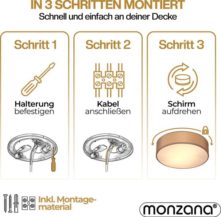 Image du produit Monzana Plafonnier (E27)