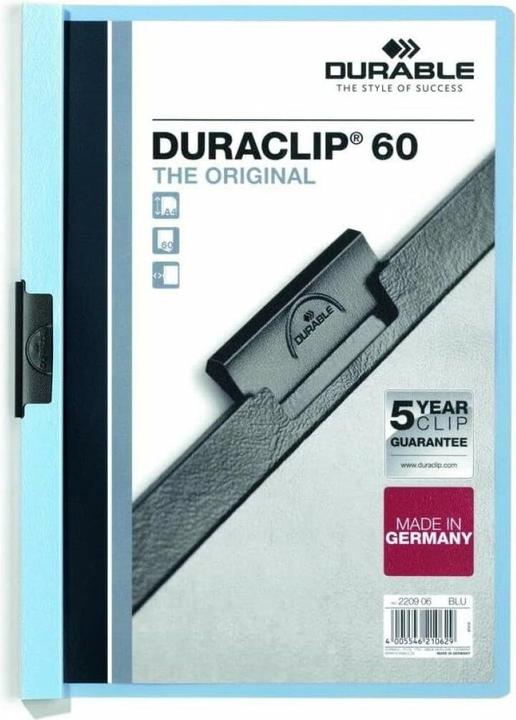 Actual product image Durable Duraclip 60 presentation folder PVC (A4, 1 x)