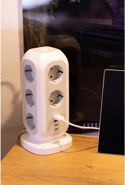 Actual product image Verbatim EU Power Tower 11 (11 x, CEE 7/4, USB-C, USB-A, 2 m)