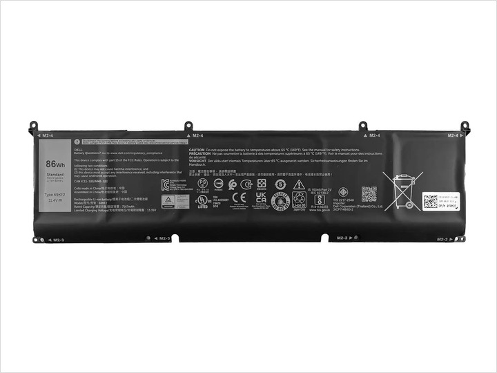 Produktbild Dell 86Wh Lithium-ion battery for XPS 15 (6 Zellen, 7200 mAh)