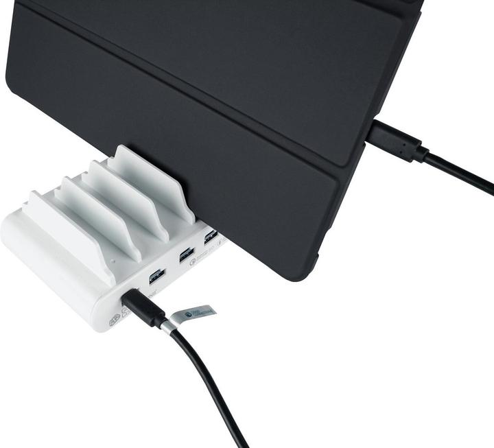 Productafbeelding Good Connections USB desktop snellaadstation 110W, 10-poorts (5x USB-Câ"¢ en 5x USB-A), PD 3.0, QC 3.0, wit, Goed (110 W, 10 ports)