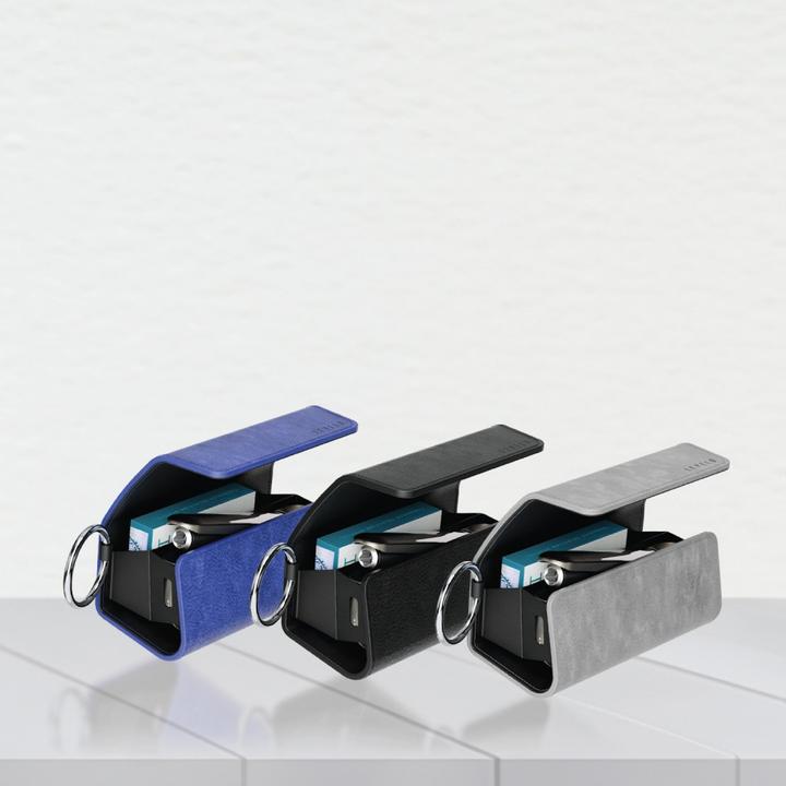 Image du produit Levelo Etui en cuir - IQOS Iluma 2023 Avec compartiment pour cigarillos Terra - Noir (1 x)