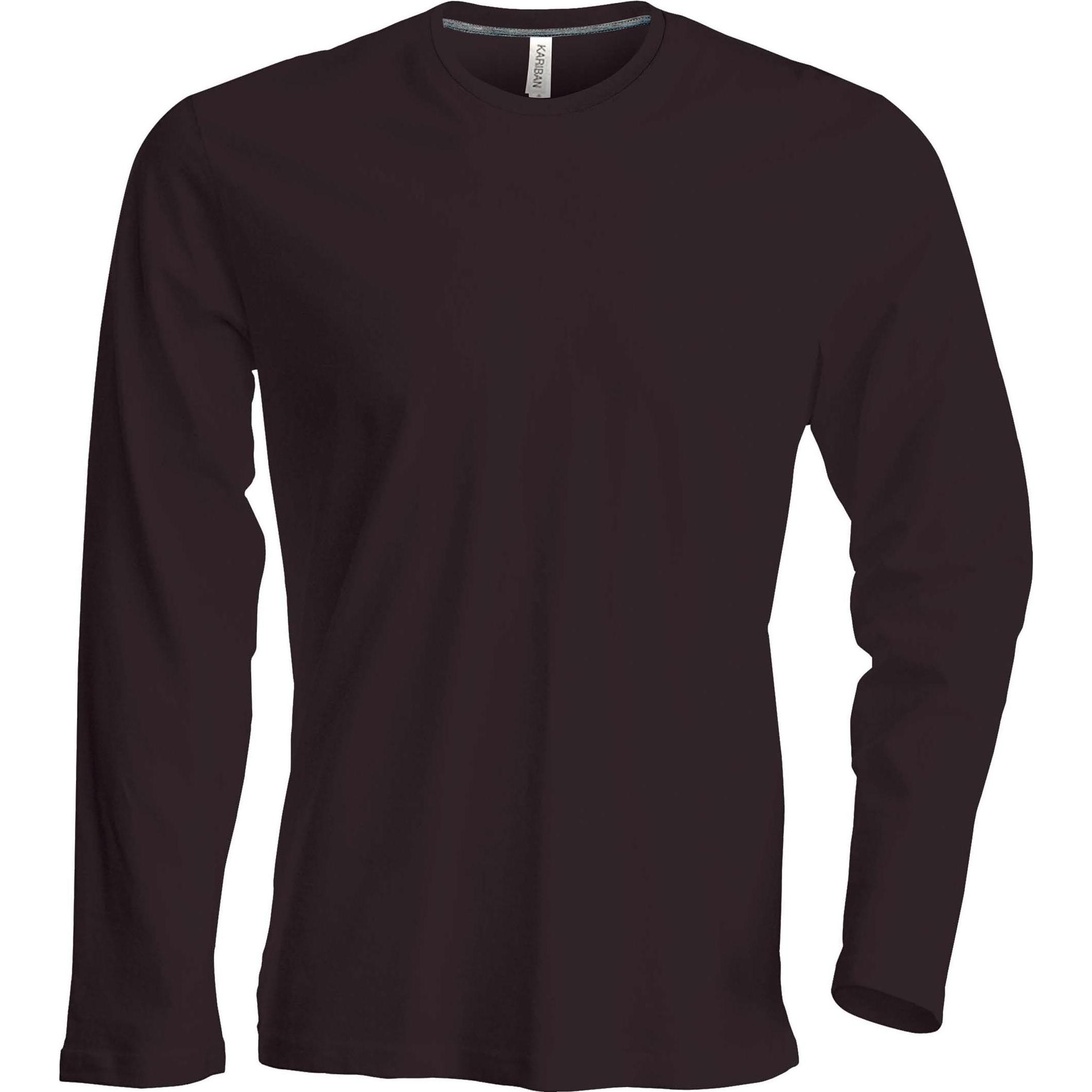 Kariban, Herren, Shirt, Col Rond, Braun, (3XL)