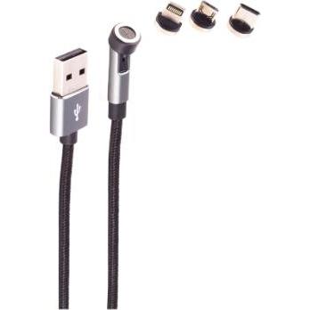 Thumbnail - Shiverpeaks -BASIC-S--Ersatz--7-Pin Magnetstecker Set, 3in1 mit Halter, Weiteres Smartphone Zubehör, Schwarz