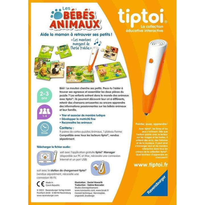 Produktbild tiptoi Puzzle Les bébés animaux (18 Teile)