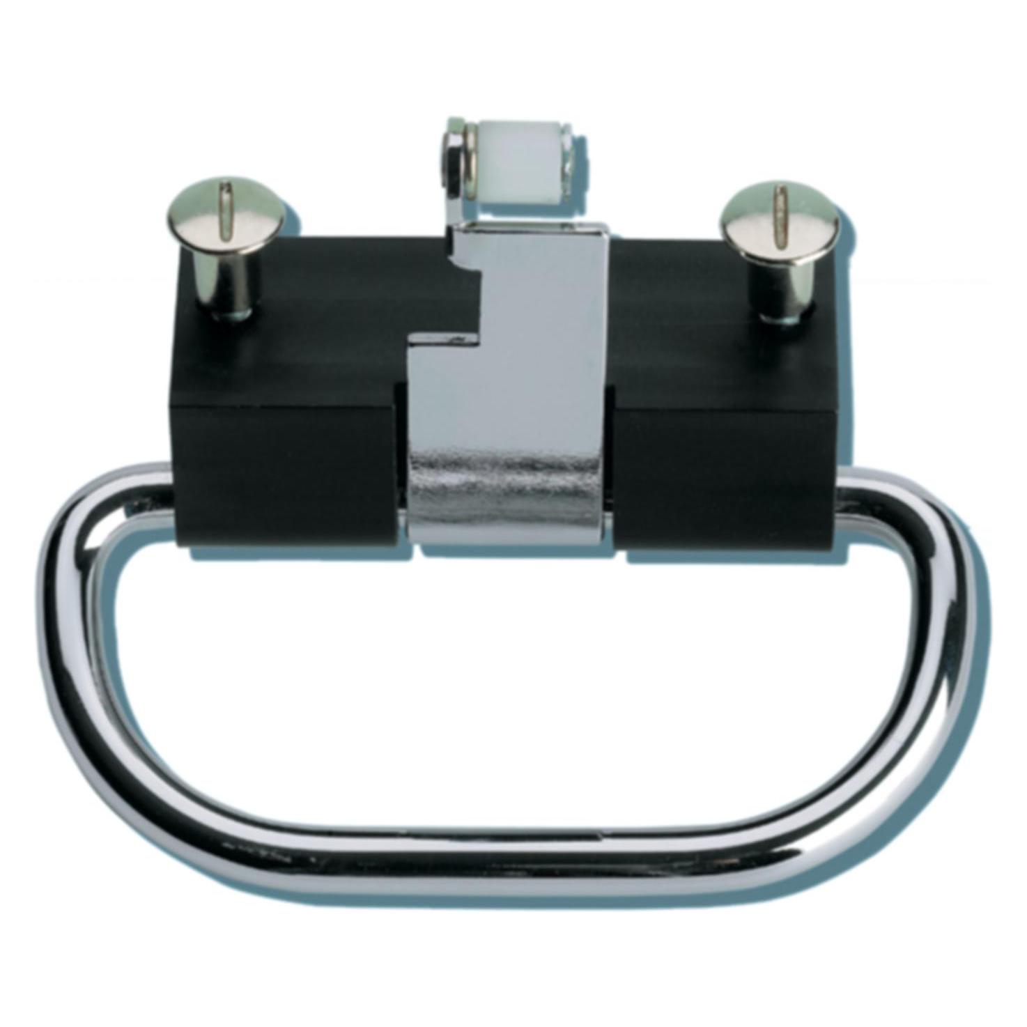 Peka Metall Fuss-Pedal, Abfalleimer, Schwarz, Silber