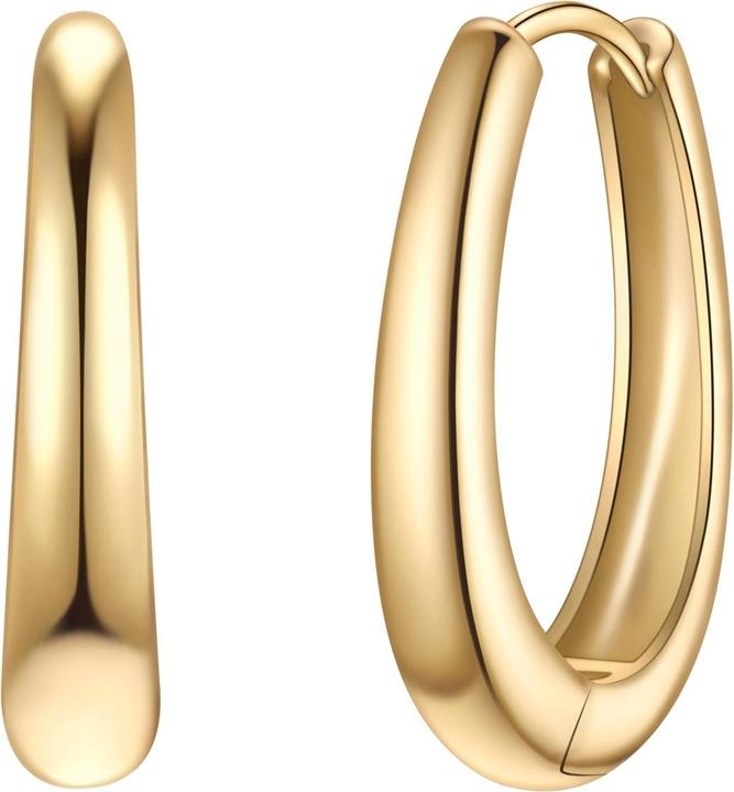Actual product image Glanzstücke München Creolen Sterling Silber gelbgold - 38210 (Sterling Silver)