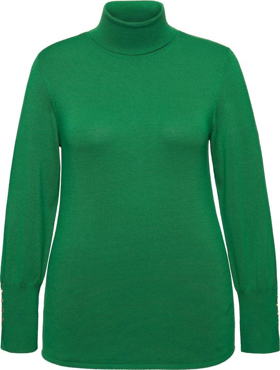 Produktbild Ulla Popken Pullover, Rollkragen, Zierknöpfe, Langarm (42, 44)