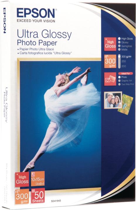 Epson Ultra Foto Glanzpapier, 50 Blatt (300 g/m², 10 x 15 cm, 50 x)