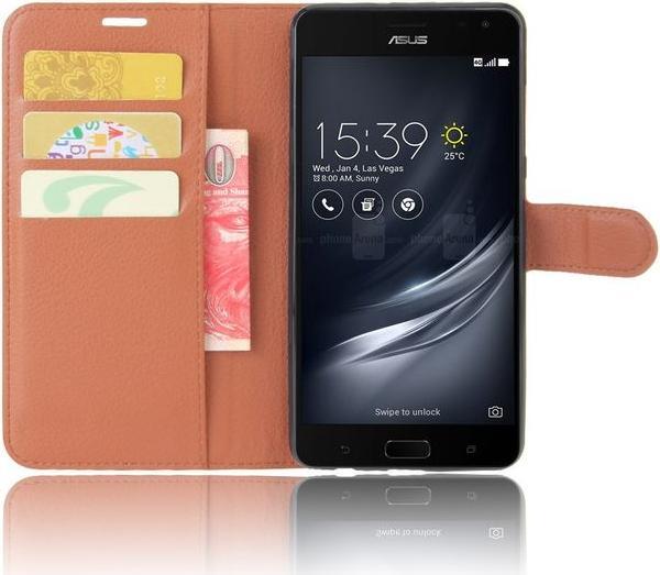 Image du produit MU Classic Couverture en cuir avec texture litchi (Asus Zenfone AR)