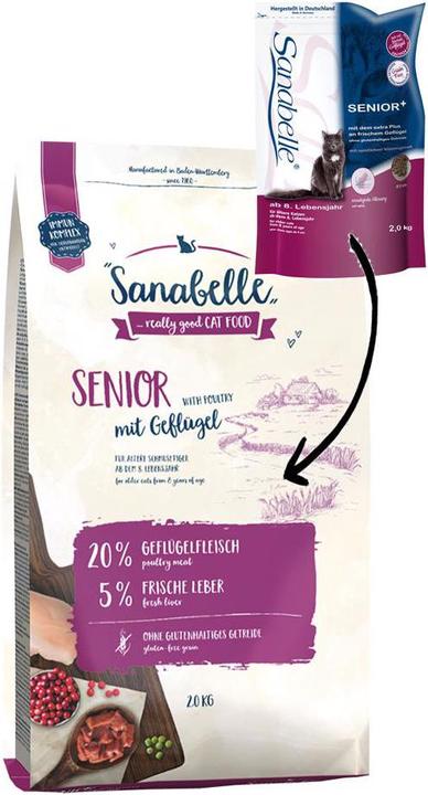Produktbild Sanabelle Trockenfutter Senior 2 kg (Senior, 1 Stk., 2000 g)