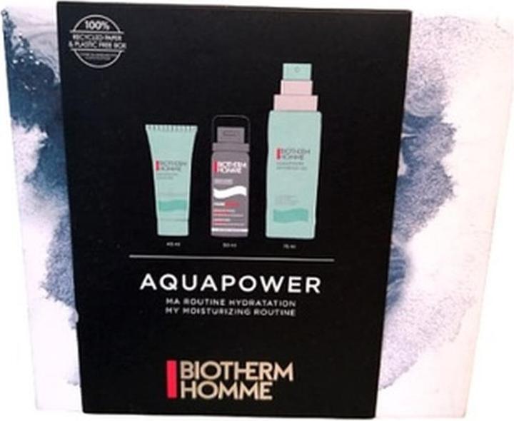 Actual product image Biotherm Aquapower Set Fathers days Aquapower gel 75ml Aquapower gel douche 75ml Mousse de rasage 50ml (Body care set)