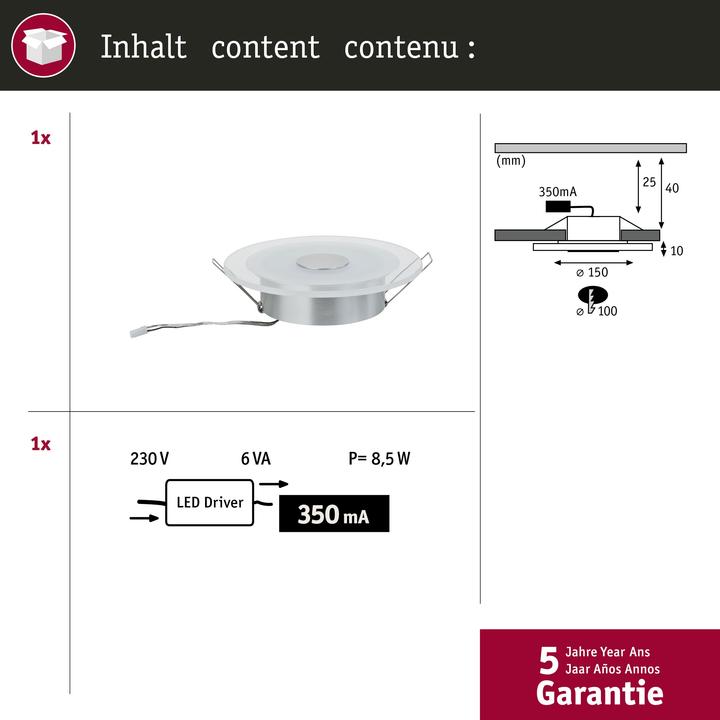 Immagine prodotto Paulmann Apparecchio da incasso Premium Whirl Set (450 lm)