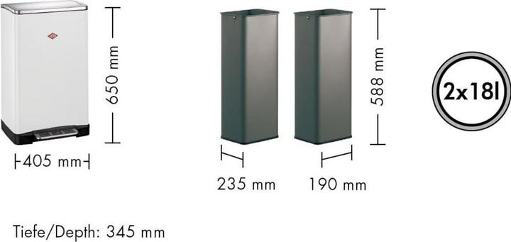 Actual product image Wesco Big Double Boy (36 l)
