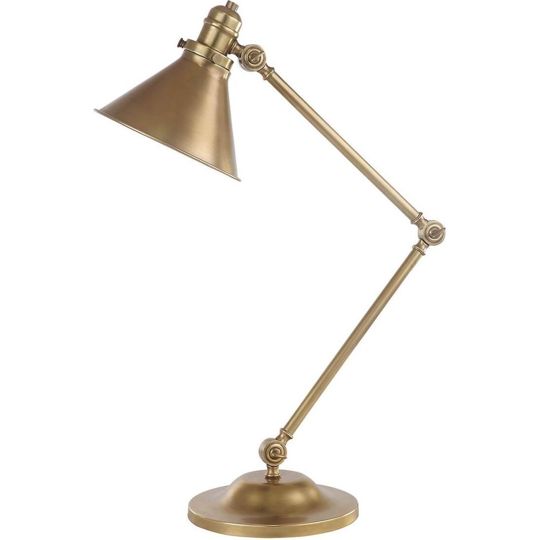 Elstead Lighting Grigio Lampada Da Tavolo, Lampada Da Tavolo Provence E27 In Ottone Anticato (E27)