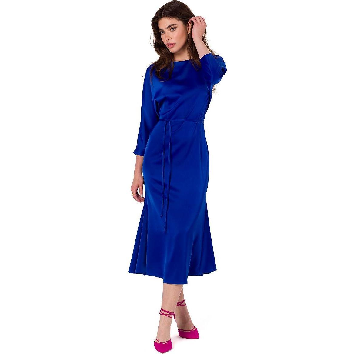 Makover, Damen, Kleider, Abendkleid, Blau, (XXL)