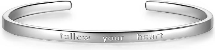 Actual product image Glanzstücke München Ladies follow your heart sterling silver 17.0 cm, flexible adjustable - 9826 (17 cm, Sterling Silver)
