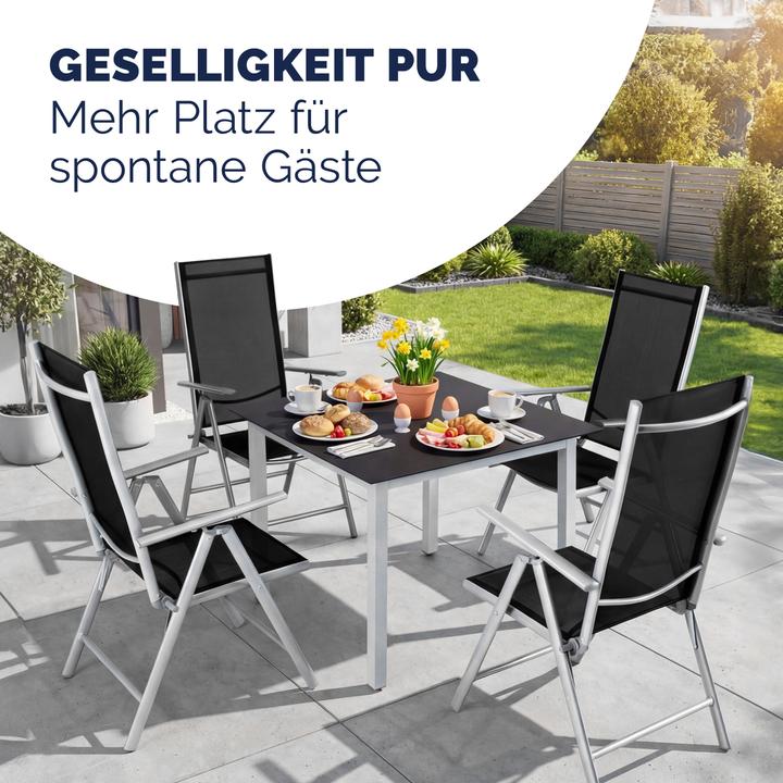 Immagine prodotto Casaria Set di 4 sedie da giardino