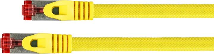 Actual product image Python RNS® patch cable with snap-in nose protection and nylon braiding, Cat. 6, S/FTP, PiMF, PVC, 250MHz (S/FTP, CAT6, 0.25 m)