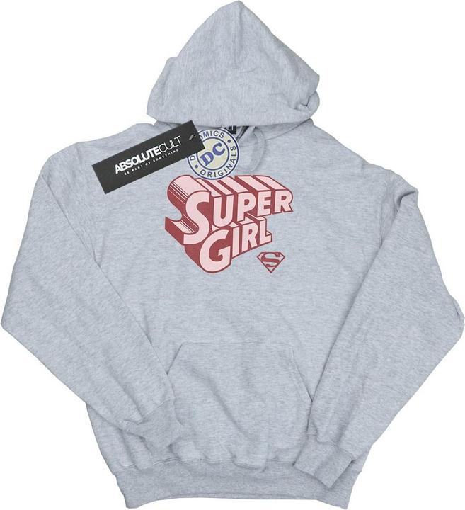 Immagine prodotto Supergirl Retro Logo Felpa con Cappuccio Ragazze (128)
