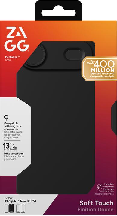 Productafbeelding Zagg Case für Apple iPhone Air Manhattan Snap black (Apple iPhone 17)