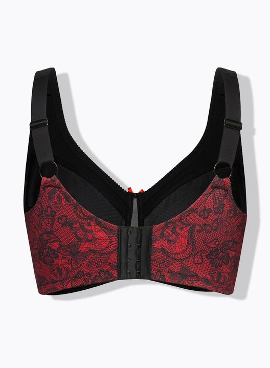 Actual product image Ulla Popken Lace Print Relief Bra (85 E)