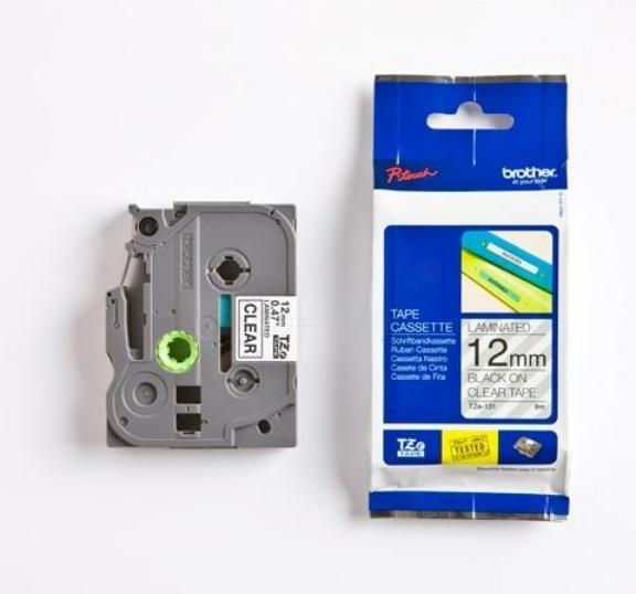 Actual product image Brother TZe-131S (1.20 cm, Transparent)