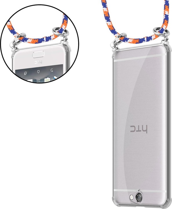 Produktbild Cadorabo TPU Handy Kette SILBER Cover (HTC One A9)