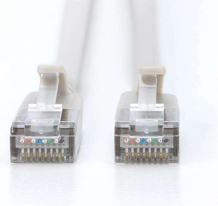 Produktbild Digitus CAT 6A F-FTP Slim Patchkabel, Kupfer, LSZH AWG 32/7, Länge 10 m, Grau (F/FTP, CAT6a, 10 m)