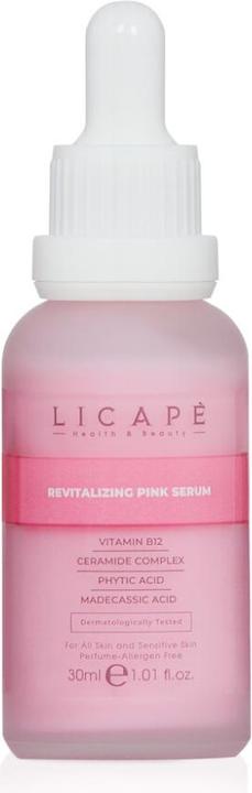 Produktbild Licape | Feuchtigkeitsspendendes Serum 30 ml | B12 Rosa Serum | Anti-Aging (30 ml)