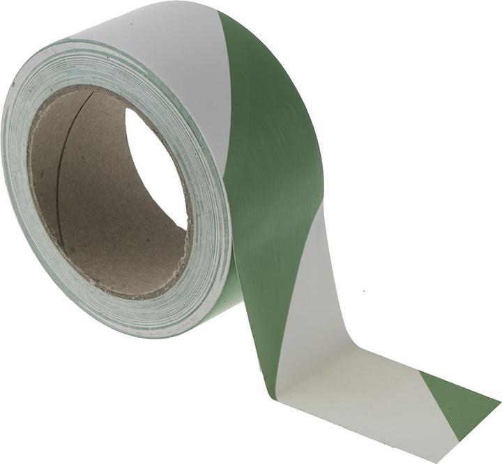 Actual product image RS PRO Marking Tape Green/White Type Floor Marking Tape, 50mm x 33m (50 mm)