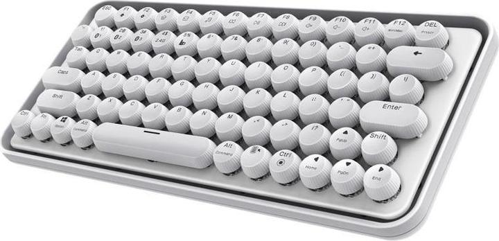 Actual product image Rapoo Ralemo Pre 5 weiss / kabellose Multi-Mode-Tastatur / BT 2,4 GHz / integrierter Akku (DE, Wireless)