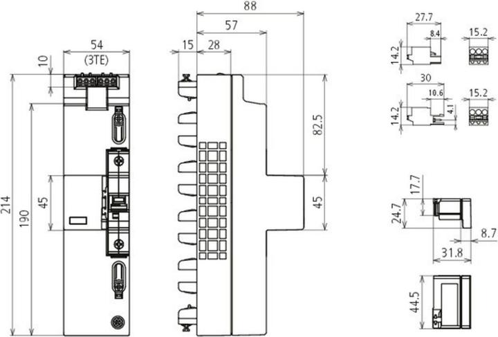 Produktbild Dehn DSH ZP B2 LSG A TT 2 DSH ZP B2 LSG A TT 255 ÜSS Kombi-Ableite