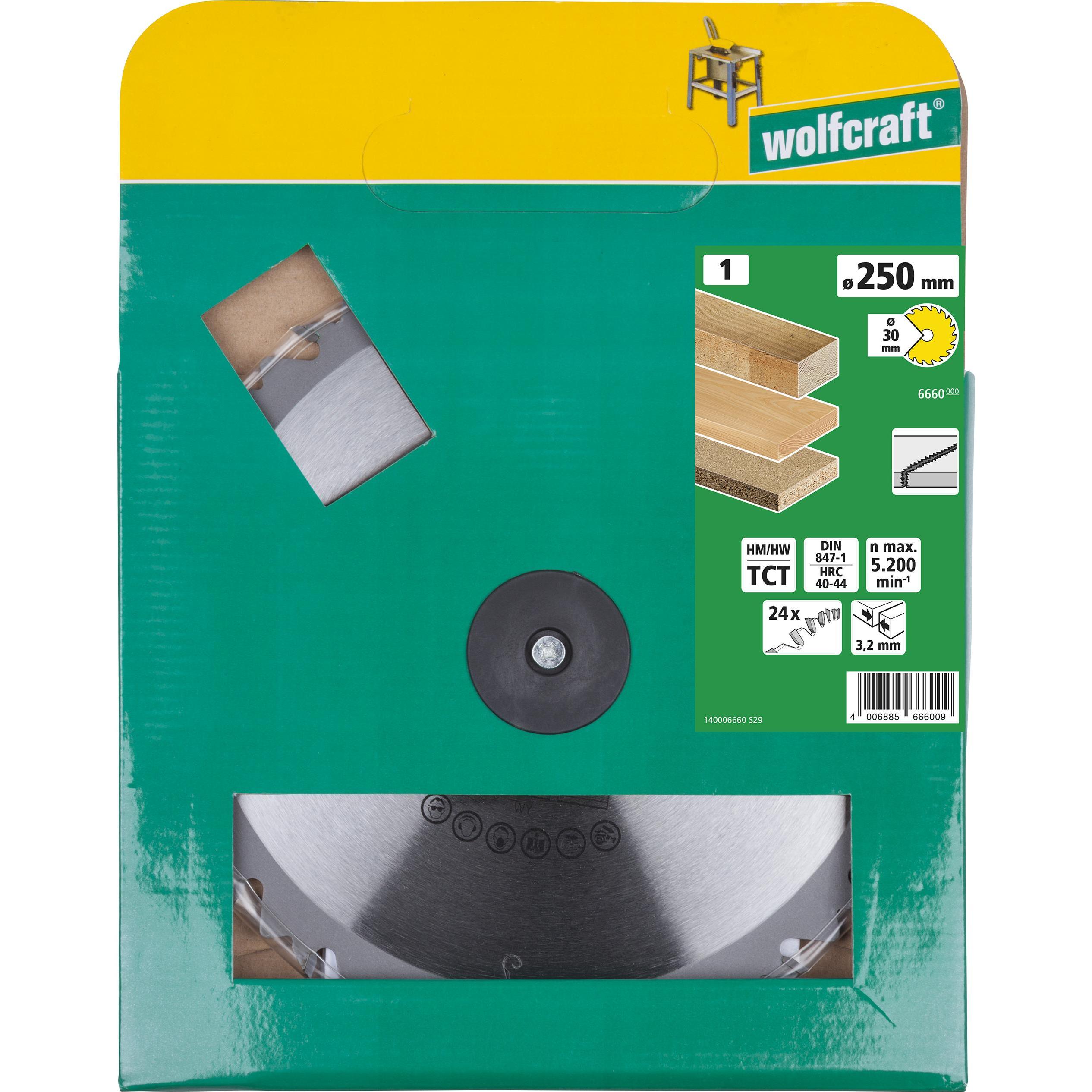 Thumbnail - wolfcraft, Sägeblatt, Kreissägeblatt 6662000 Durchme