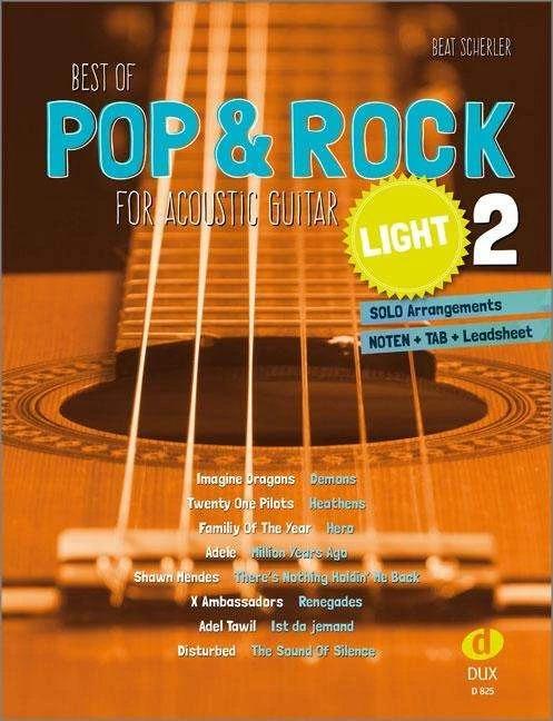 Produktbild Best of Pop & Rock for Acoustic Guitar light 2 (Deutsch, Beat Scherler, 2018)