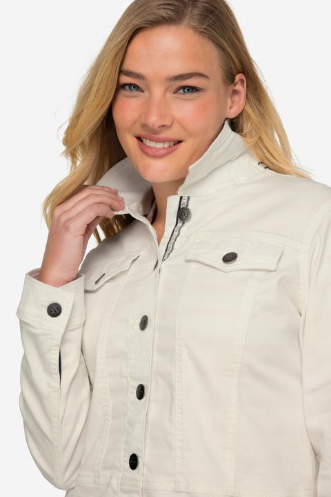 Produktbild Laurasøn Jeansjacke, Hemdkragen, Zierbänder, Langarm (XL)